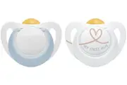 NUK: Latex Star Soother - 0-6 Months Blue (2 Pack)