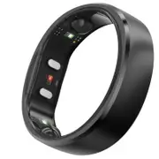 RingConn Gen 2 Smart Ring - Size 8 (Matte Black)