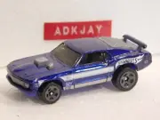 Hot Wheels ~ Mustang Mach 1 ~ Blue w/Grey Interior, Blue Base & Grey SP Wheels