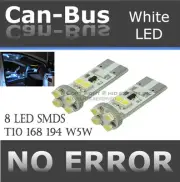 4pc T10 White Canbus 8 LED No Error Chips Replace Factory Door Panel Lights P156 (for: Volkswagen)