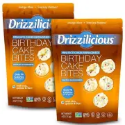 Drizzilicious Mini Rice Cakes Birthday Cake - Rice Crisps, Healthy Snack for Adu