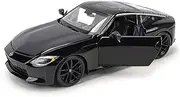 Finished Scale Model Simulation 1:24 for Nissan Z 2023 Die-cast Alloy Car Model Static Scale Model Exquisite Collection Holiday Presents Presents Ornaments(Black)
