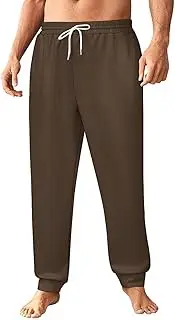 [Generic] Men's Sweatpants, Deep Ash Brown-98, Polyester Joggers, Sweatpants Jogging Pants for Workout Running
