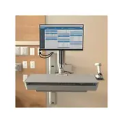 Ergotron 45-619-251 CareFit Combo System with Worksurface Snow