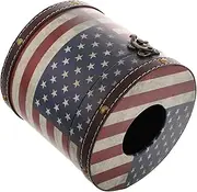 TIDTALEO Retro Kitchen Decor Tissue Box for Bathroom Cube Tissue Box Cover Large Storage