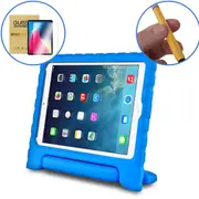 StylePro, package, iPad 10th and 11th gen kids case + pencil + screen protector, blue