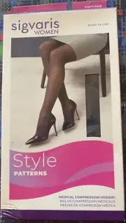 SIGVARIS Women’s Style Patterns 710 Closed Toe Pantyhose 15-20mmHg