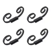 Set Of 4 Wall Mounted Metal Wine Glass Holder Space Saving Stemwares Organizers