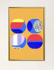 Better Together by Sour Candy Giclee on Canvas Print Framed Gold Modern Art