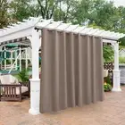 Waterproof Outdoor Blackout Curtains for Patio - Thermal Insulated, Sunlight Blo