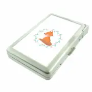Classy Fox Em1 Cigarette Case with Built in Lighter Metal Wallet