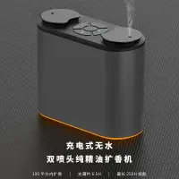 在飛比找樂天市場購物網優惠-車載雙噴擴香儀家用USB充電香薰機芳療噴香機精油擴香機定時自