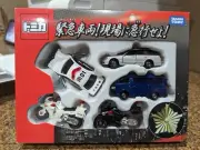 Takara Tomy Emergency Police cars set Toyota Hiace Crown Subaru Legacy Tomica