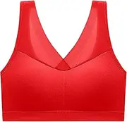 [Generic] Bra Seamless Bra Sexy Wireless Bra Posture Correcting Bra Breathable Bras Extra Large Sports Bras for Women