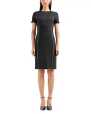 Emporio Armani Cady Tech Fabric Dress