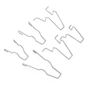 5zhsfullkit 6pcs Steel Headlamp Headlight Dip Dipped Beam Head Lamp Bulb Retaining Spring Clip Clamp For H1/h3/h4/h7