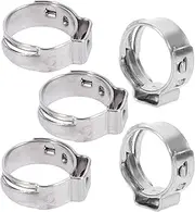 50pcs Stainless Steel Cinch Clamps for Pex Tubing Connections Crimp Rings for Secure and Reliable Fitting Easy Installation for Pex Pipe