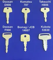Mini Digger Master Plant Key Set Excavator Dumper Digger + FAST FREE POST !