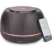 300ML Aroma Essential Oil Diffuser8 Hours Wood Grain Cool Mist Aromatherapy Diffuser with Remote ControlUSB-C Power CableTimer 7 Color Light Changing.Scent Air