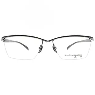 【Masaki 松島正樹】流線眉框 鈦光學眼鏡 TYPE S系列(深藍 銀#MFT5071 C2)
