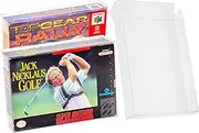 Viturio Super Nintendo SNES & N64 Game Box Protector Cases (10 Pack) Clear Plastic .35mm