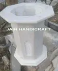 24" x 14" white marble table top stand decor home room dining hall