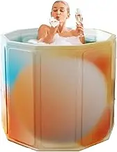 Portable Bathtub for Shower Stall,Thicken Folding Adult Travel Bath Tub | Installation-Proof Foldable Thicken Hot Water Washing Bucket
