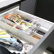 MADE IN KOREA Signature Extended Slide Organizer Tray Kitchen Drawer Gray NEW