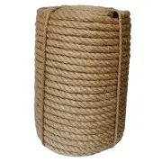 Jute Rope 14mm, 164 Feet 8.5lb Thick Garden Jute Twine String for DIY Cat
