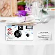 5 Snowman Single Use Disposable Cameras-holiday camera/Christmas (F53200)