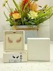 Swarovski Feather, White, Rose gold-tone plated 5663490 NIB