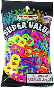 The Beadery Neon SODA POP TAB HOT Multi, 150 Pieces