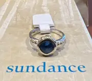 NWT Sundance Catalog Silver Blue Topaz “Beautiful Dreamer” Ring Size 6