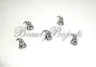 (5pcs) 3D silver christmas hat nail art charms acrylic gel designs NEW #C3