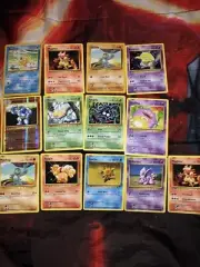 Basic Pokemon Card Lot 12 Official TCG Cards Ultra Included Rare 2016 1995