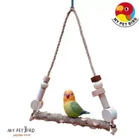 在飛比找蝦皮商城優惠-MY PET BIRD 花椒木鞦韆｜為鸚鵡設計的天然木製鞦韆