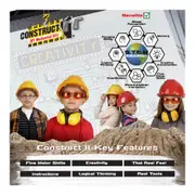 331pc Construct IT DIY Hurricane Fighter Toy w/ Tools Build Assembly Kit Kids 8+