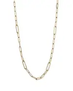 Alberto Amati 14K Yellow Gold Paperclip Link Chain Necklace, 18