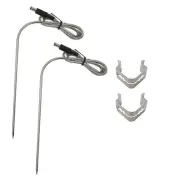 Meat Probe Replacement Parts, Pellet Grill Temperature Meat Probe Fit for Rec...