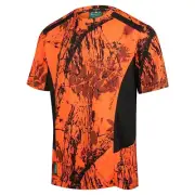 Ridgeline Mens Whanau Tee 100% Polyester Cooldry Fabric - Blaze Camo/black #rlct