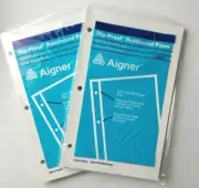 2 Avery Rip Proof Reinforced 3 Hole Paper Packs Unruled 9.5 x 6 100 Sheets/ pack
