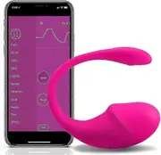 Smart Silicone Pelvic Floor Muscle Exerciser For Women Waterproof Bladder Control Exerciser Trainer With App Remote Control Rechargeable (rose Red)...