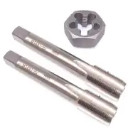 HSS M14 x 1mm Taper & Plug Tap & 14x1mm Hexagon Die Metric Thread Right Hand Set