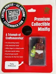 Party Enthusiast Oops All Boners Reddish Brown Citizen Brick Minifig New