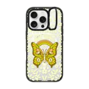 iPhone 16 Pro Impact Ring Stand Case MagSafe Compatible Positive Butterfly Affirmation