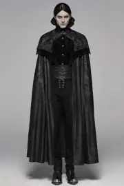 Punk Rave Men's Medieval Dracula Vampire Cape Cloak