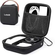 Luxtude Electronic Organizer Travel Case, Small Charger Organizer, Hard Charger Case, Travel Tech Bag, Portable Electronics Bag, Travel Essentials for Electronics/Mouse/SD/Cash/Card/Pen,Black