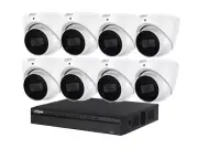 DAHUA 8MP 8 Channel NVR Security 8Camera KIT Turret IP DH-IPC-HDW3866EMP-SAUS