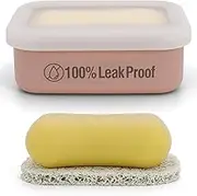 AIMAIAIMAI Leakproof Travel Soap Dish (Pink)