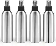 BOSMIOW 4pcs 120ml/4oz Aluminum Spray Bottles,Empty Fine Mist Spray Containers,Metal Atomizer Bottles,Reusable Fine Mist Sprayer for Cosmetic,Perfume,Face Spray,Air Freshener,Cleaning,Gardening
